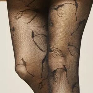 Pantyhose gypsy moon baroque minimalist black stockings lingerie gothic sexy